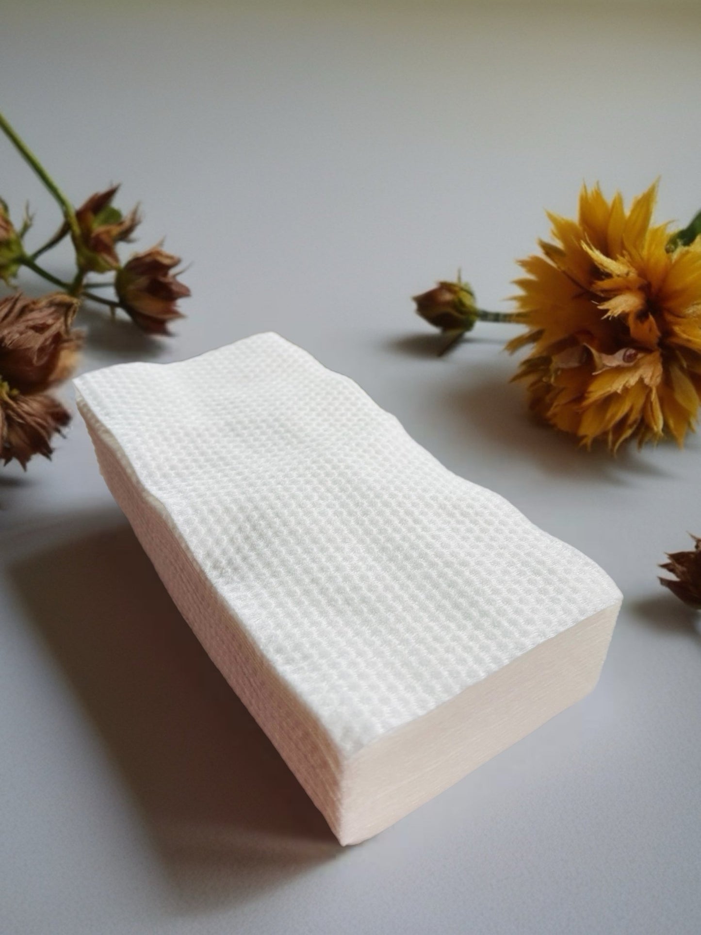 Lingettes de coton biodégradables