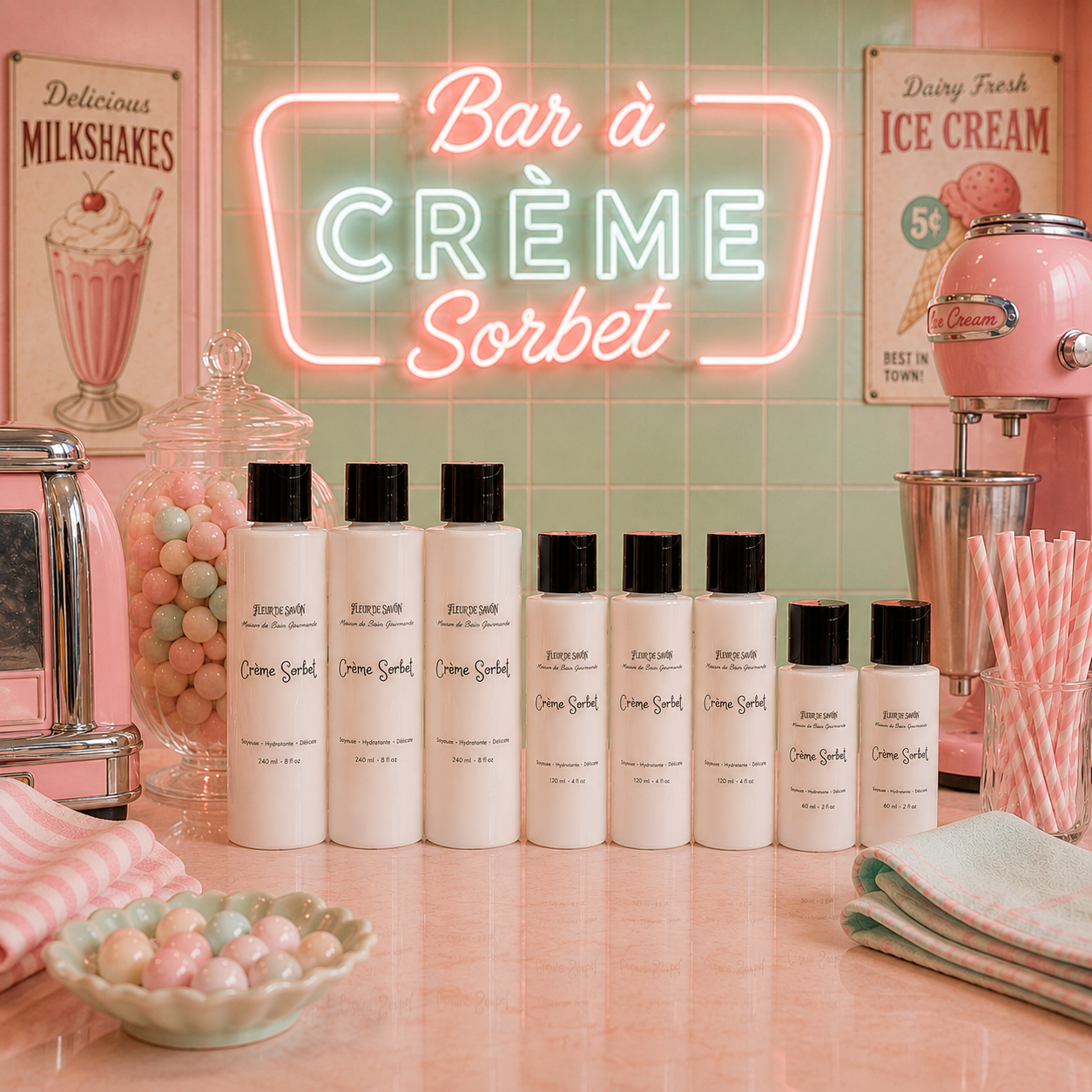Bar à crème sorbet