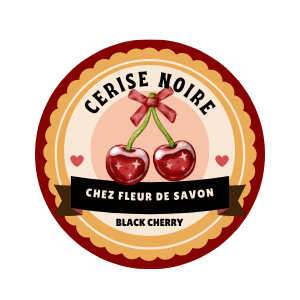 Macaron de Bain - Cerise noire