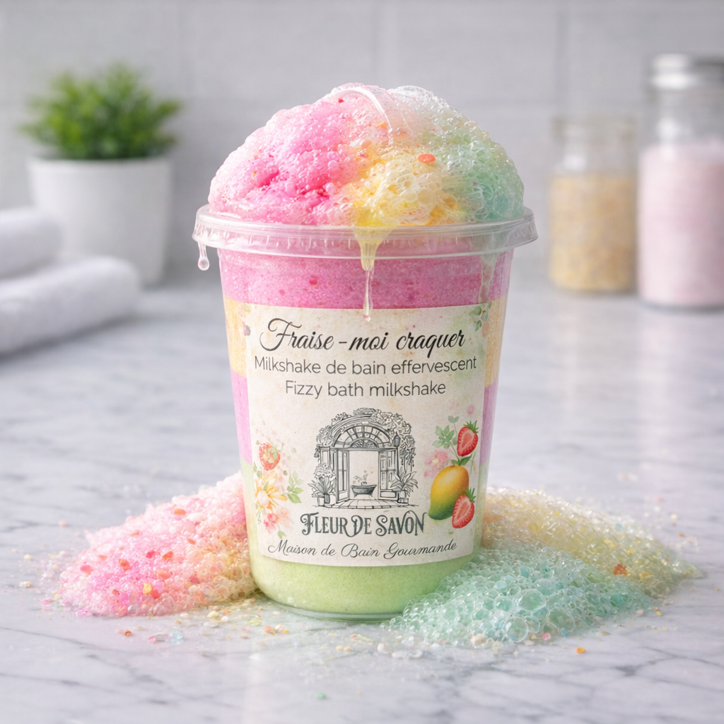 Milkshake de Bain effervescent effet bombe de bain