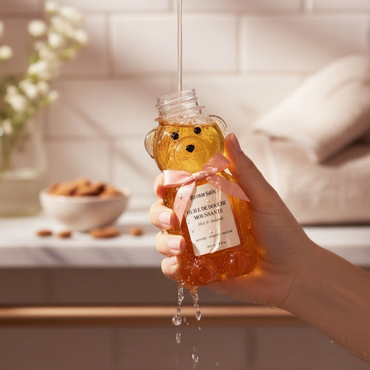Huile de douche moussante