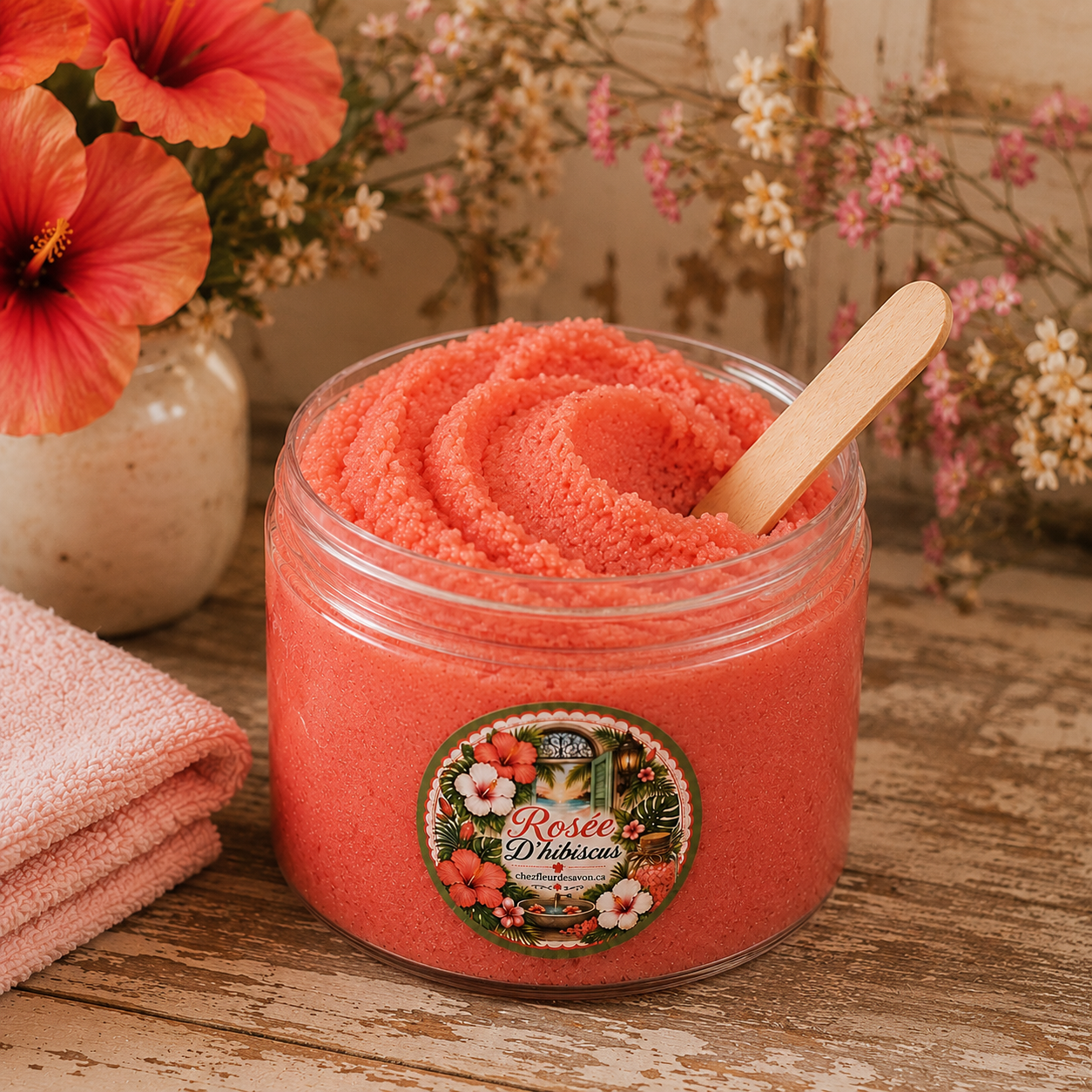 Scrub moussant Rosée d'Hibiscus
