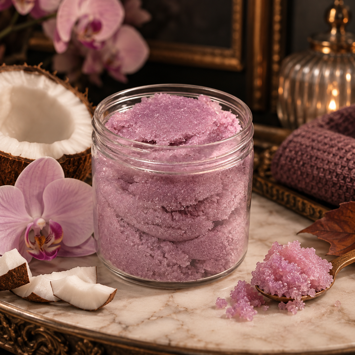 Scrub moussant au sucre • Coco & Orchidée