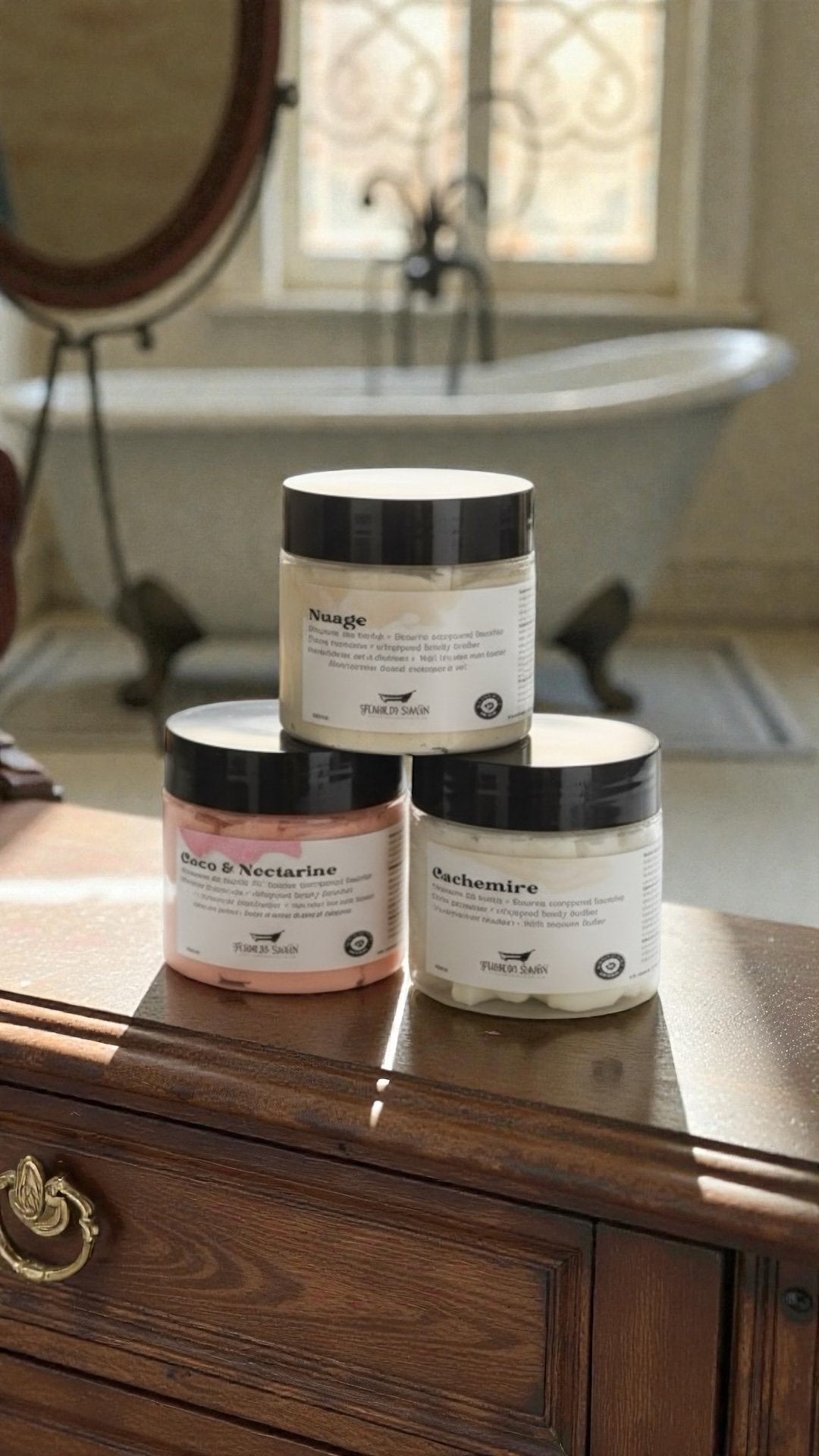 Whipped body butter trio