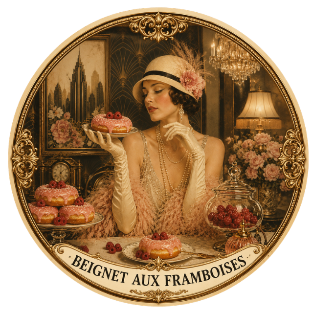 Beignet aux framboises
