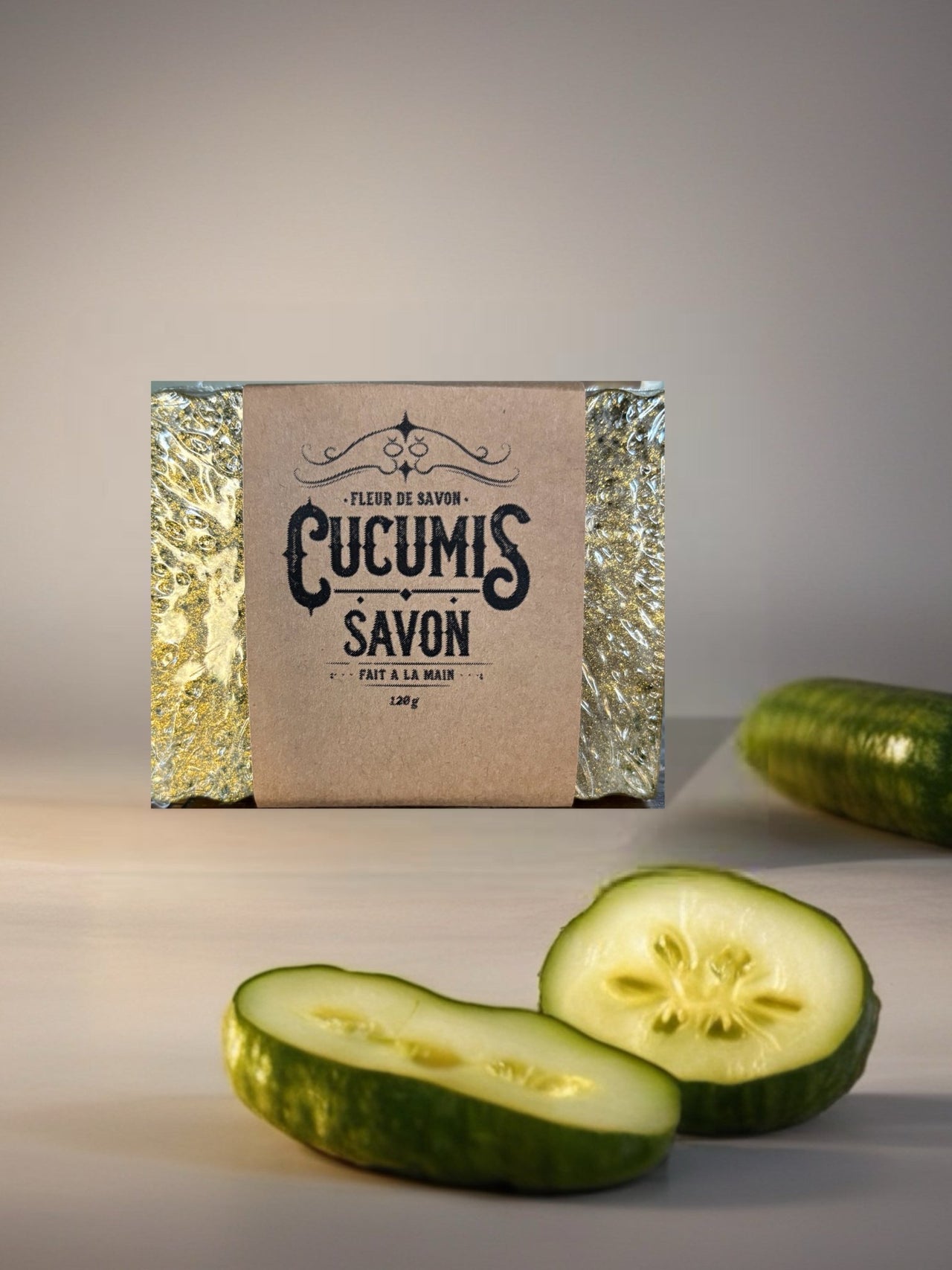Savon artisanal concombre cucumis
