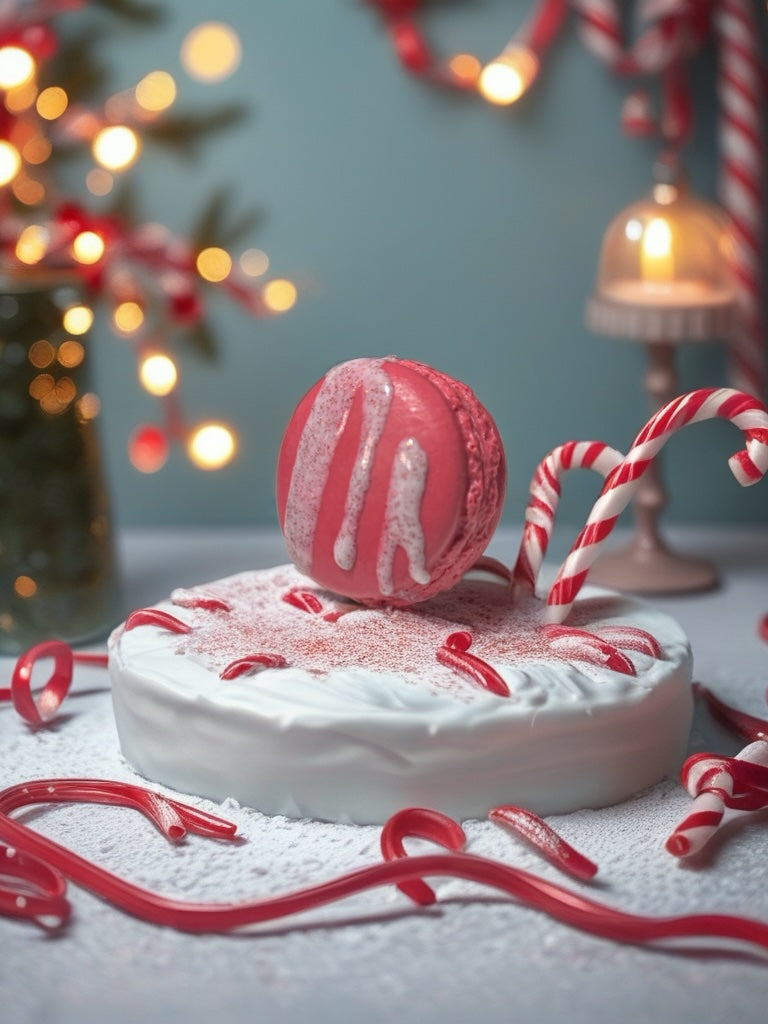 Bath Macaron - Candy Cane
