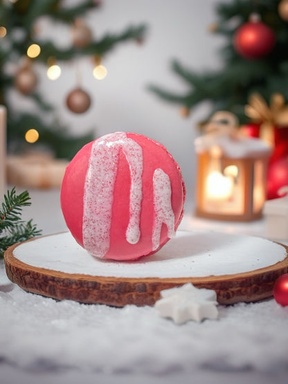 Bath Macaron - Candy Cane