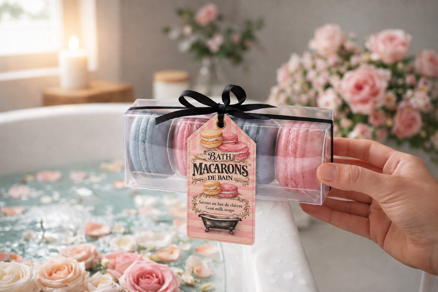 Savons macarons à la carte
