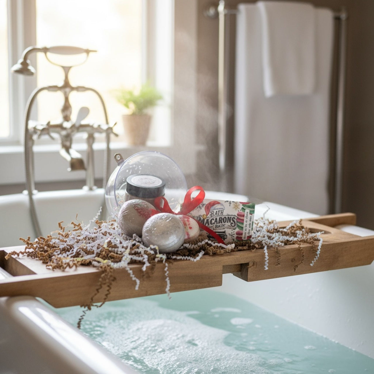 Deluxe Christmas Ornament • Macarons & Sugar Scrub