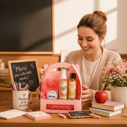 Coup de Coeur • Cadeau professeur - Trio Savon, huile sèche et splash