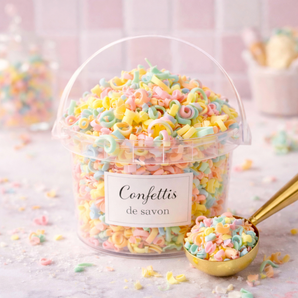 Confettis de savon • Garniture
