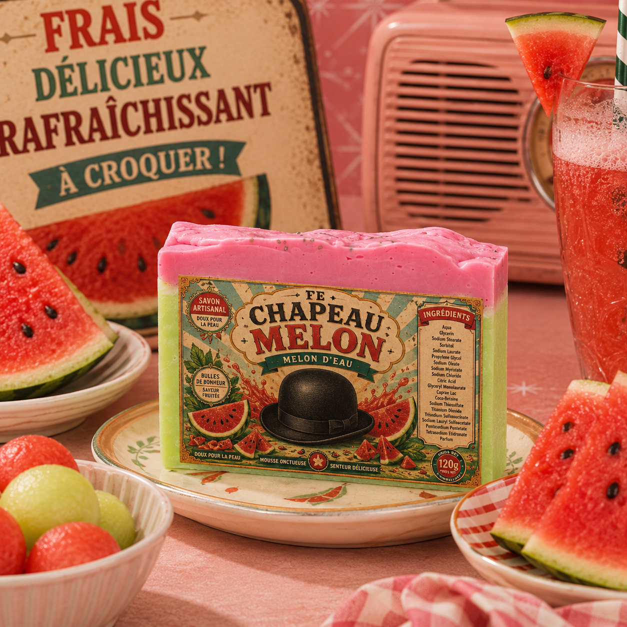 Savon Le Chapeau Melon • melon d'eau