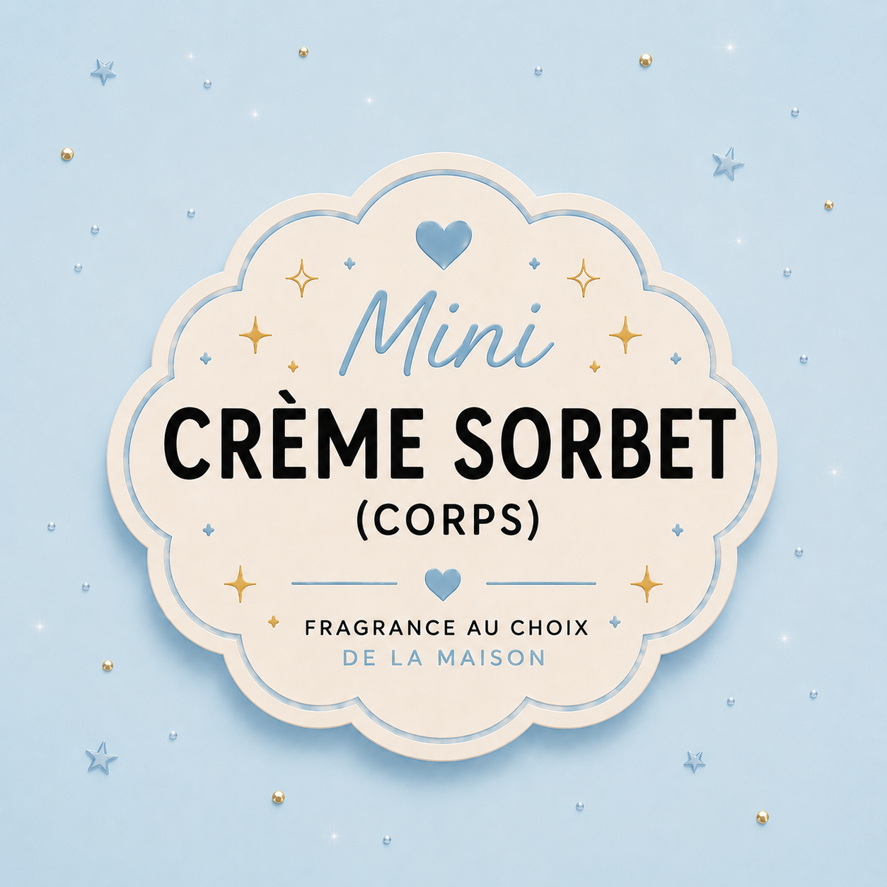 Mini sorbet cream sample