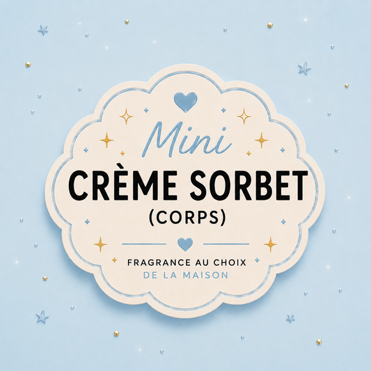 Mini sorbet cream sample