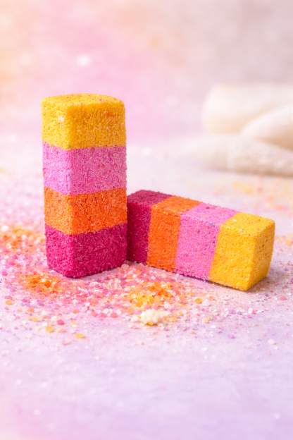 Bonbons de bain effervescents