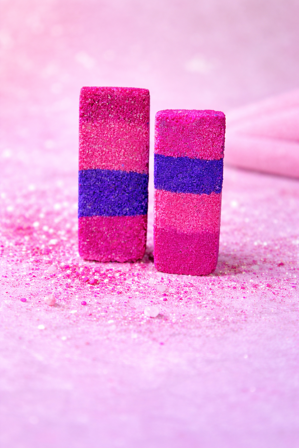 Bonbons de bain effervescents