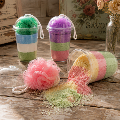 Poudre de bain effervescente • Effet bombe de bain