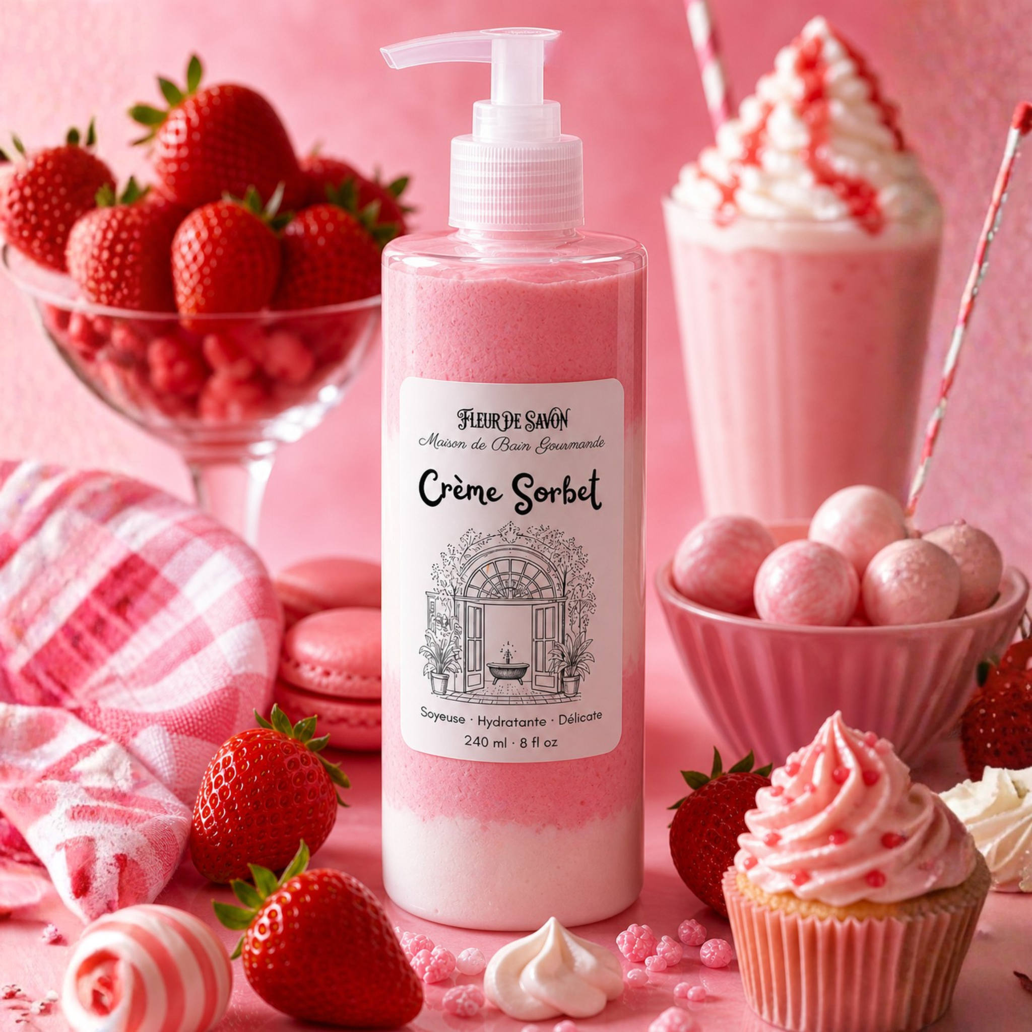 Crème sorbet pour le corps