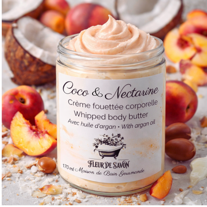 Crème fouettée corporelle • Coco-Nectarine