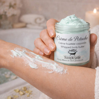 Crème fouettée corporelle • Crème de Pistache