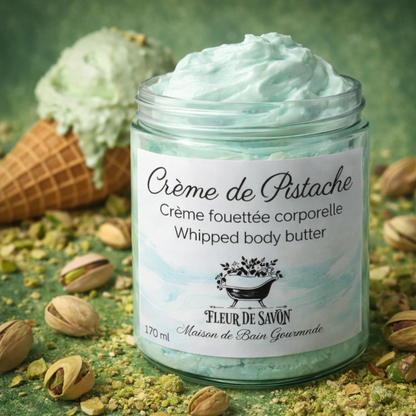 Crème fouettée corporelle • Crème de Pistache