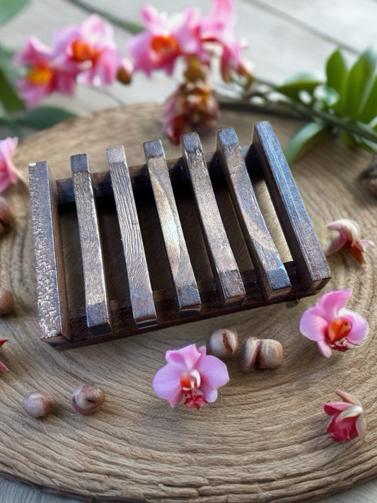 Porte savon en bois
