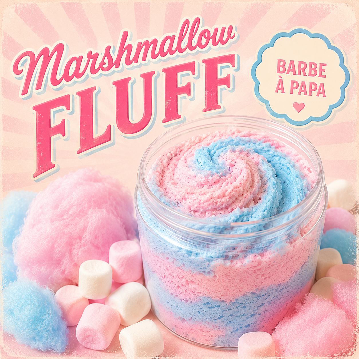 Marshmallow Fluff • Mousse de savon fouetté
