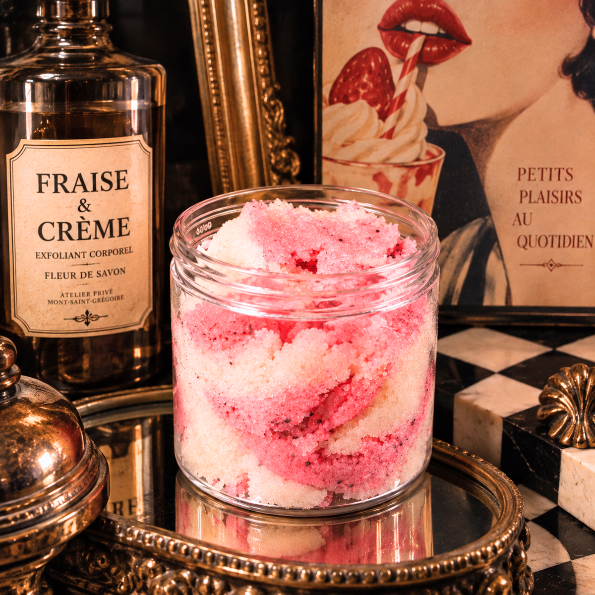 Sugar foaming scrub • Strawberry & Cream