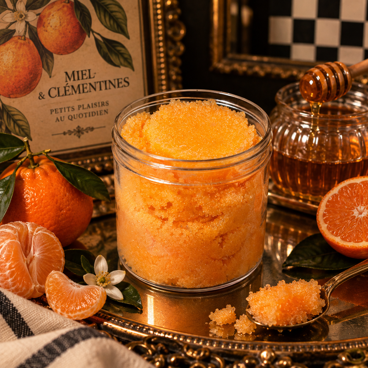 Scrub moussant au sucre • Clémentine & Miel