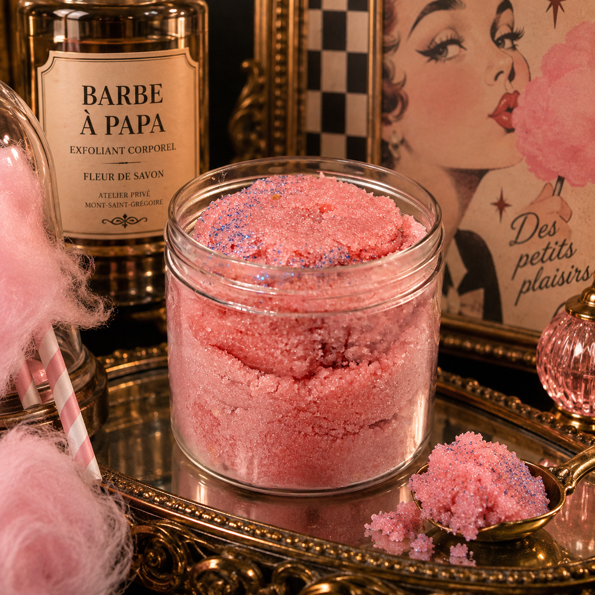 Scrub moussant au sucre • Barbe à Papa