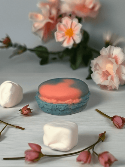 Bath Macaron - Marshmallow Flower