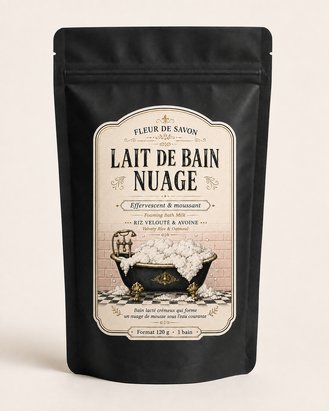 Lait de bain Nuage – Effervescent & moussant