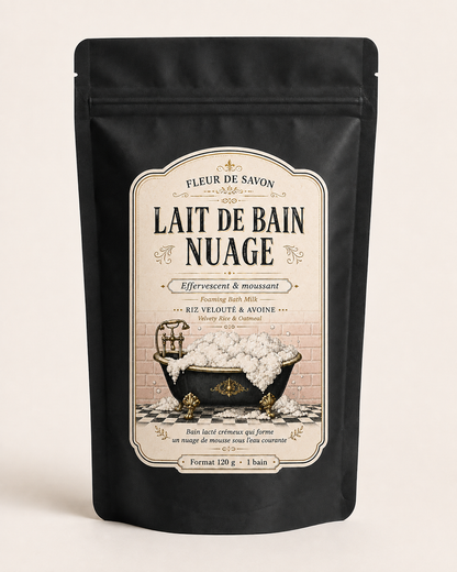 Lait de bain Nuage – Effervescent & moussant