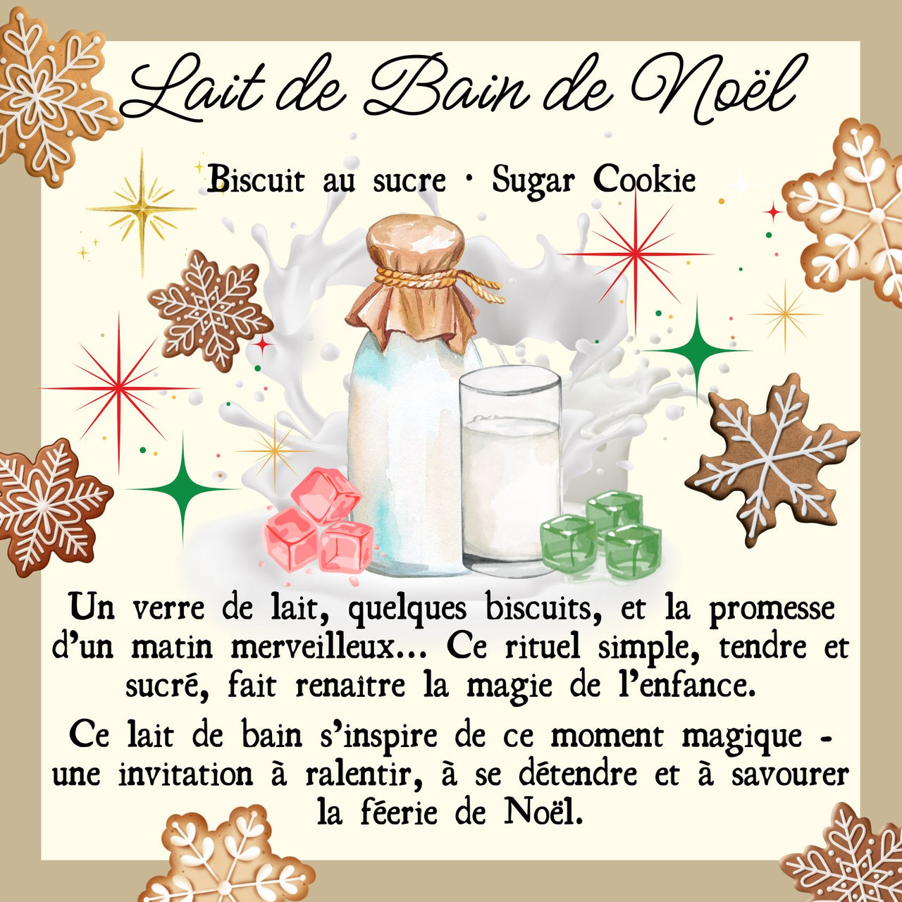 Lait de bain de Noël