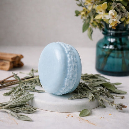 Bath Macaron - Blue Sage & Sandalwood