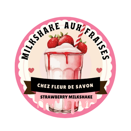 Macaron de Bain - Milkshake aux fraises