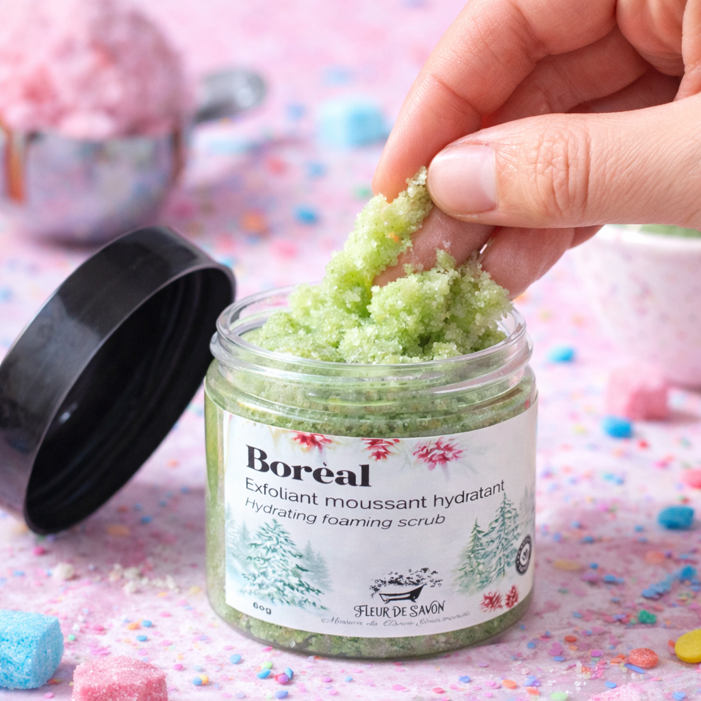 Trio of Foaming Fleur de Savon Mini Scrubs