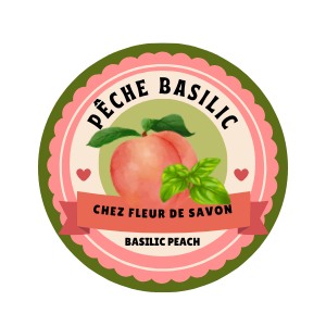 Macaron de Bain - Pêche Basilic