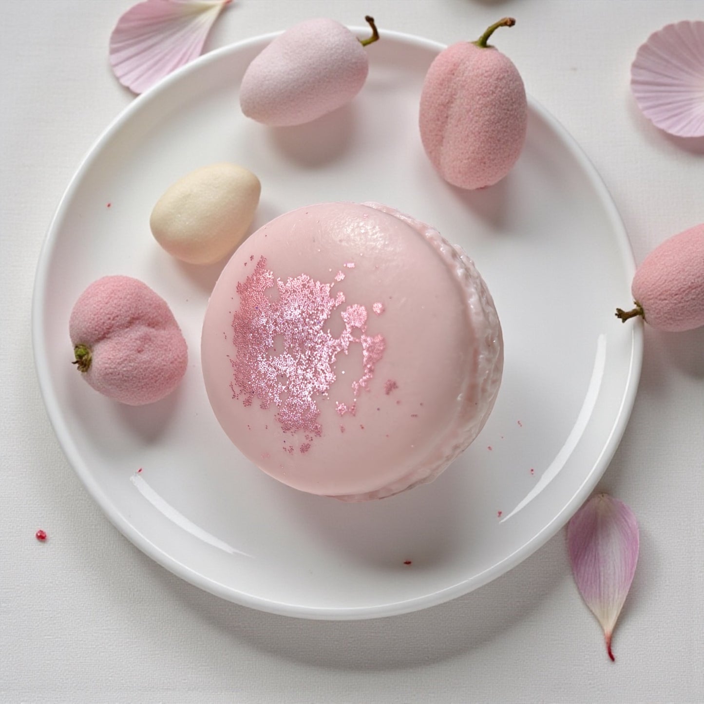 Macaron de Bain - Velours de Litchi