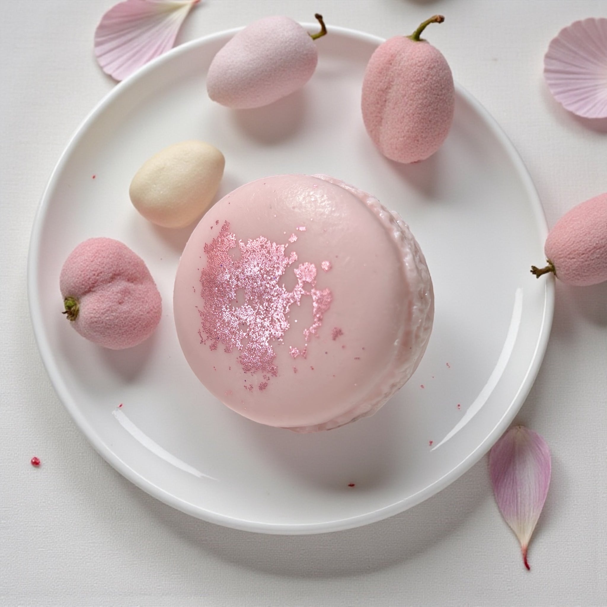 Macaron de Bain - Velours de Litchi