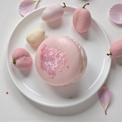 Macaron de Bain - Velours de Litchi
