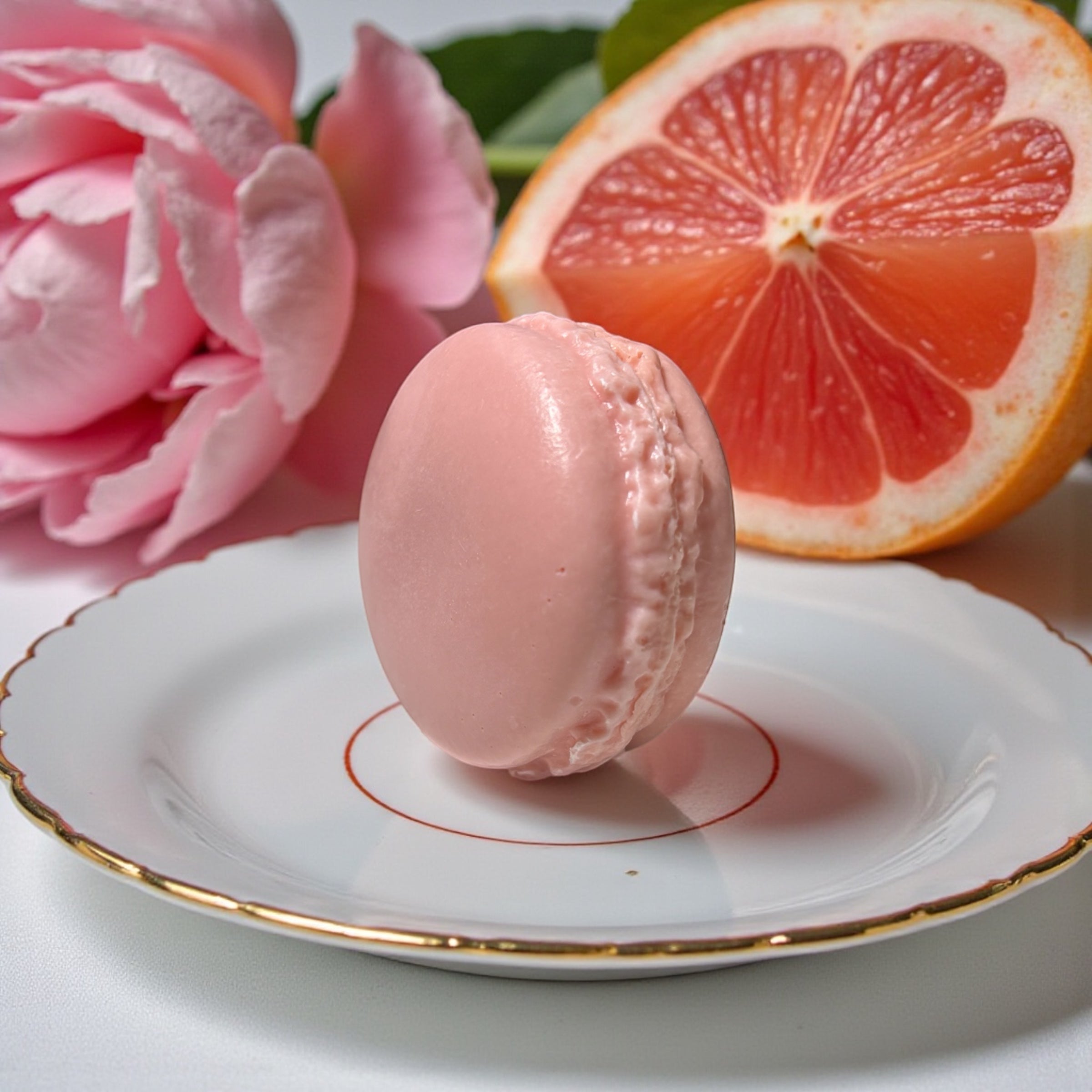 Macaron de Bain - Pamplemousse rose & Pivoine