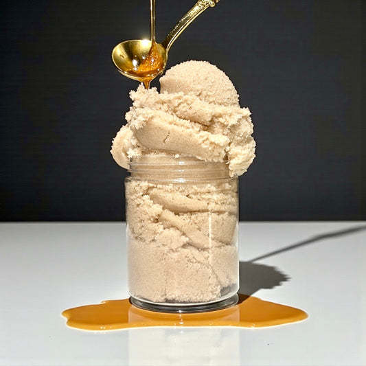 Scrub moussant au sucre • Avoine & Miel