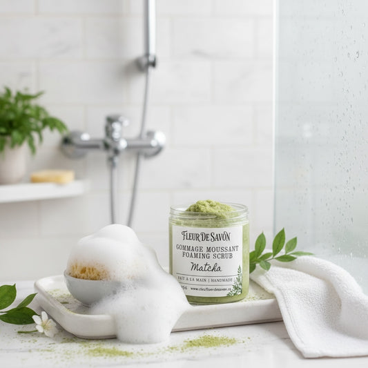 Scrub moussant au sucre • Matcha Concombre