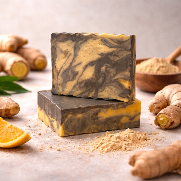 Savon artisanal gingembre et agrumes