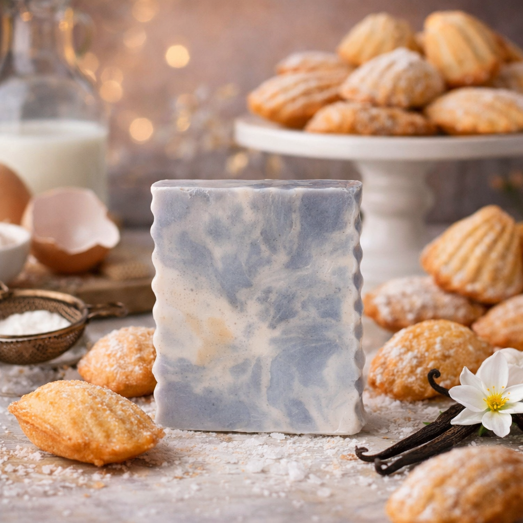 Savon artisanal gateau a la vanille