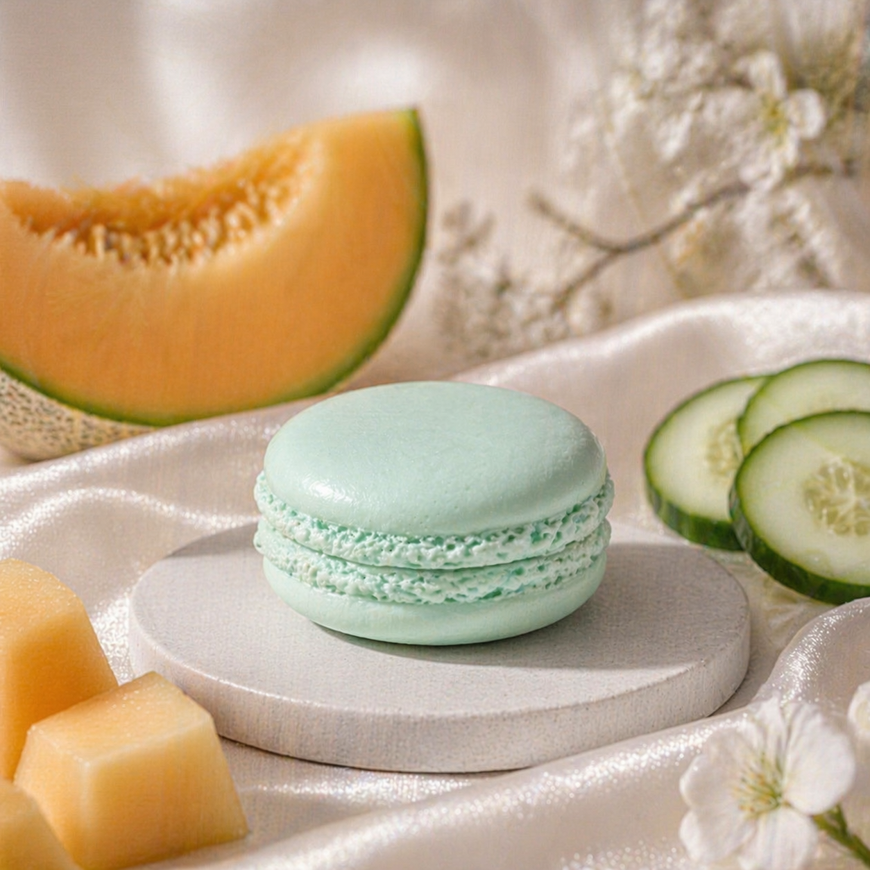 Bath Macaron - Cucumber & Honeydew Melon