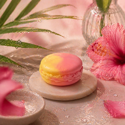 Bath Macaron -  Hibiscus