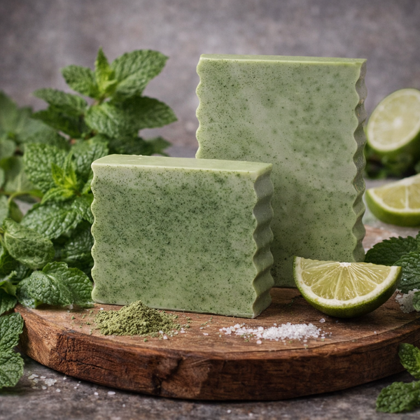 Savon artisanal québécois a la menthe et lime
